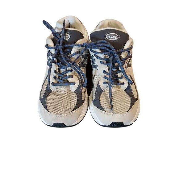 New Balance 990v5 Made in USA Running Shoes - Size 4 Adult - Gray Navy - Pre-Own - Picture 3 of 8